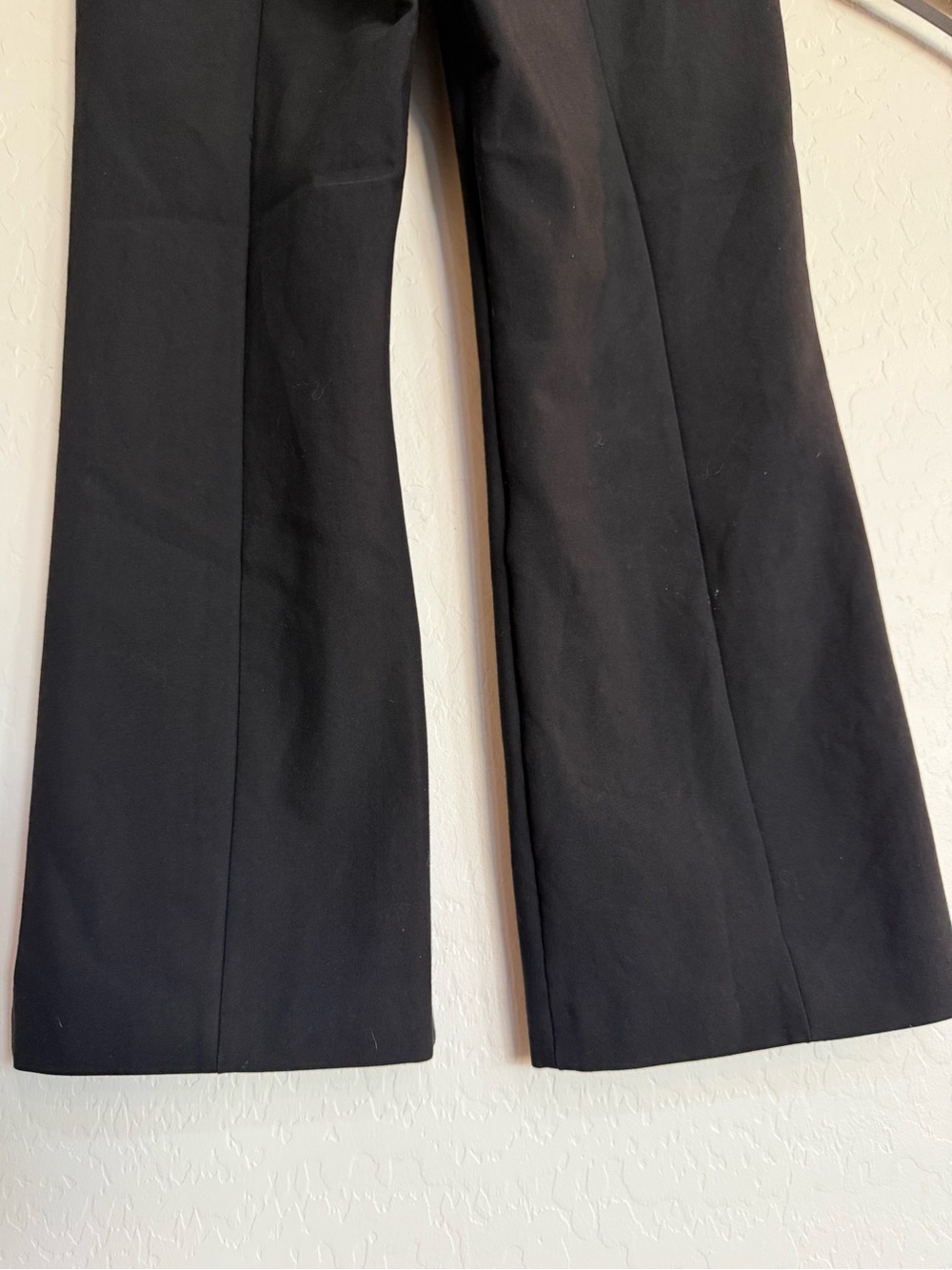 VINCE Black Niki Pintuck Crop Flare Pants L Large - Picture 9 of 13